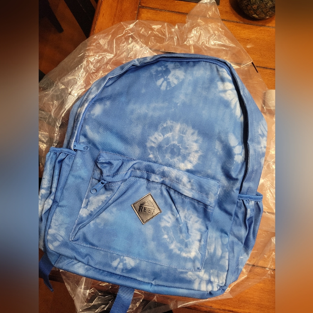 Blue Tie-Dye Backpack